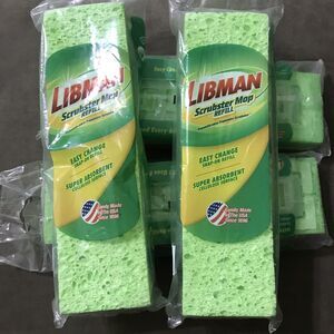 Libman Genuine 3105 Scrubster Mop Refill New in Package Lot Of 4